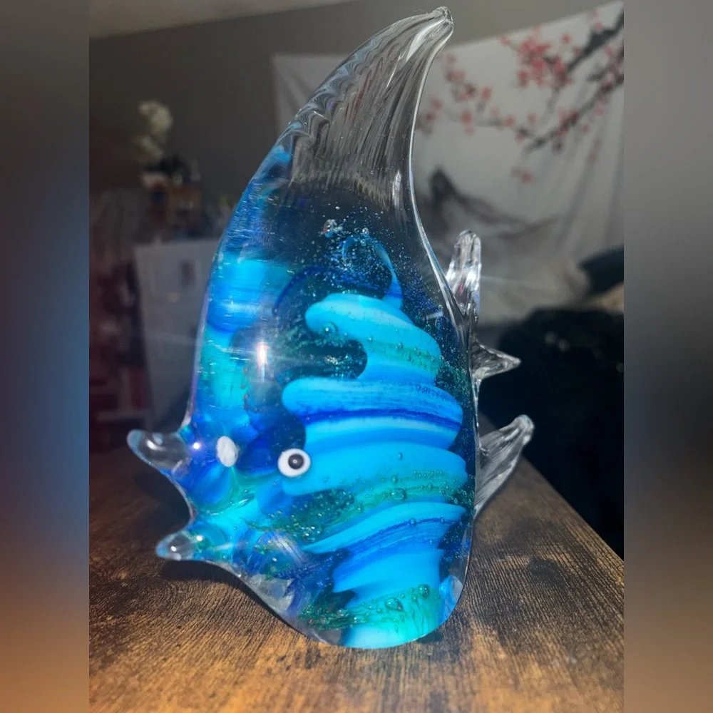 Murano art blown fish sculpture - Picture 4 of 9